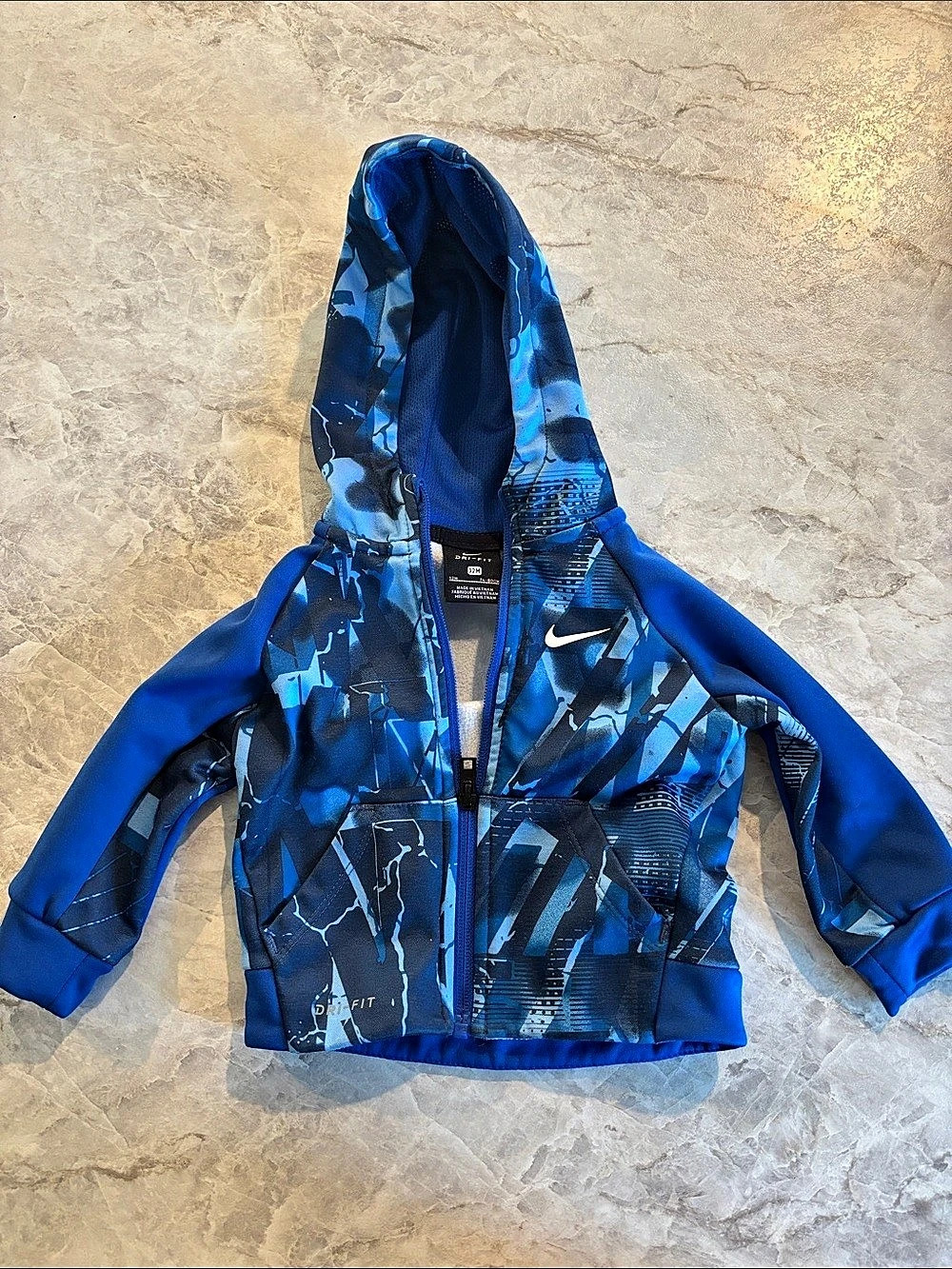 Nike Dri-FIT jacket Boys 12M Blue & Black Like New